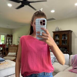 August-silk Women's Pink Vest